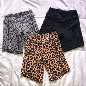 Balance athletic size XS snow leopard biker shorts